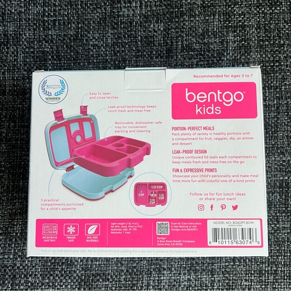 NWT Bentgo Kids Prints Lunch Box - Picture 3 of 8